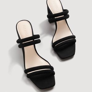 Mango Black Women's Sandals